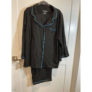 CACIQUE Two Piece COTTON Pajama PJ SLEEPWEAR SET from LANE BRYANT ~ Size 18 / 20